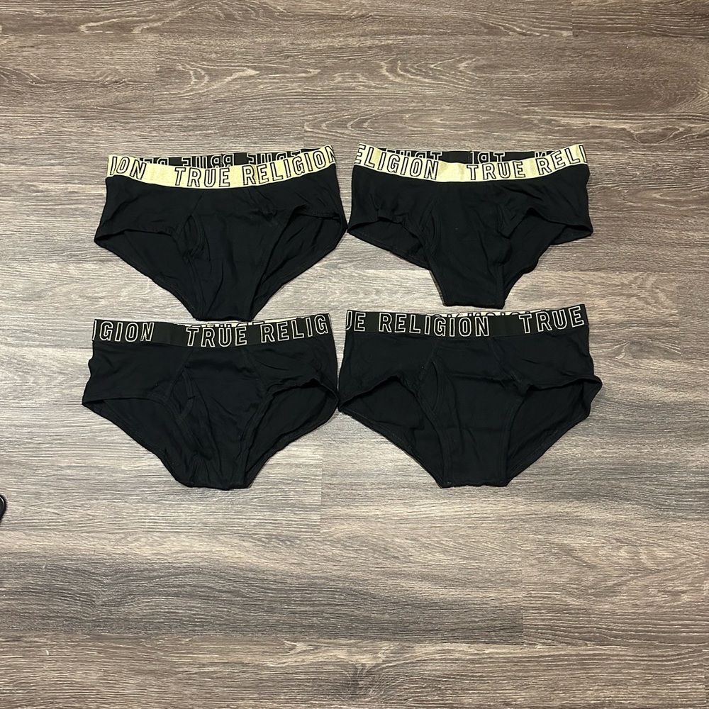 True Religion Men’s Black Briefs
